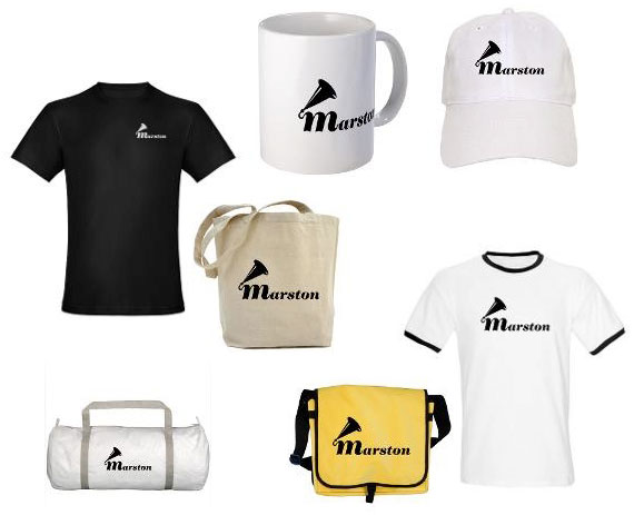 Marston-logo products from Cafe Press