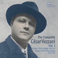 The Complete César Vezzani, Vol. 1 CD cover